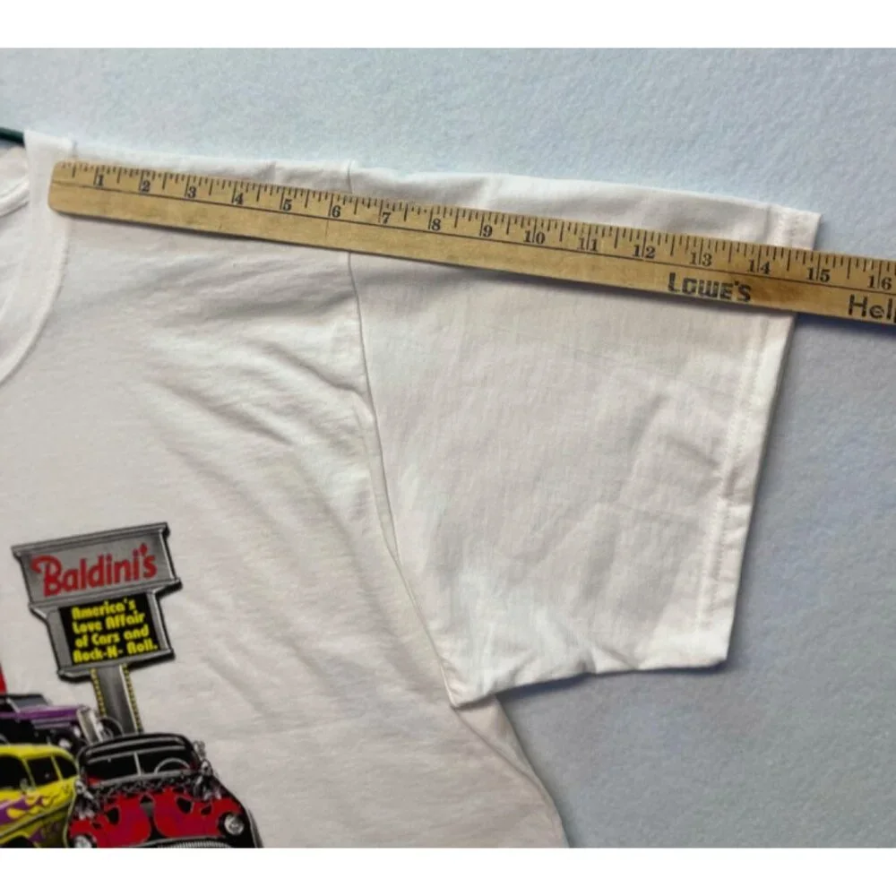 Hot August Nights Racing 2017 Baldini's Rock N Roll T-Shirt Short Sleeve Large - Picture 7 of 8
